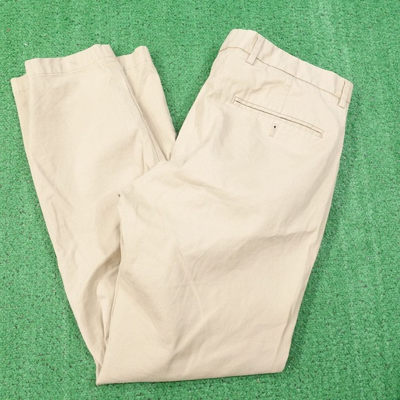 GAP STRAIGHT BEIGE KHAKI CHINO PANTS MENS SIZE 34X32 - Picture 1 of 11
